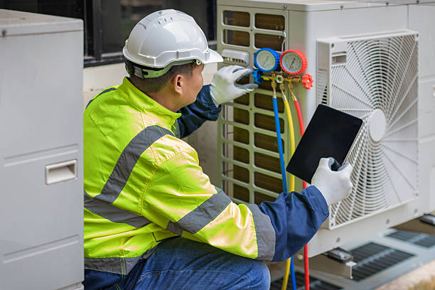 Professional Hvac technician working in Shiro, TX